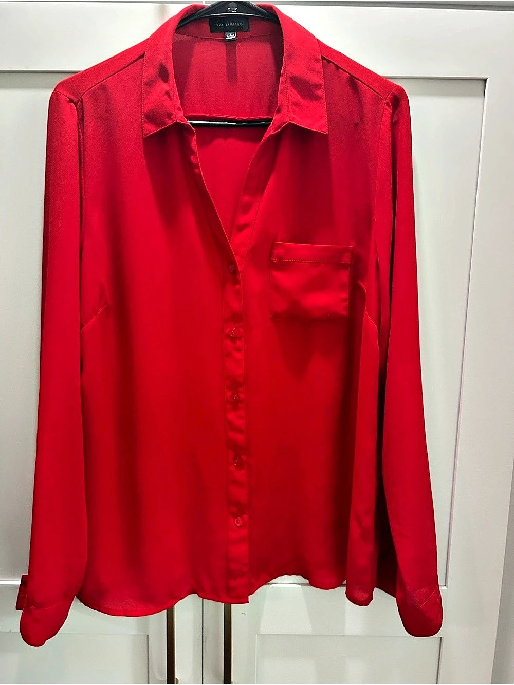 The Limited Red Button Down Shirt Like New
